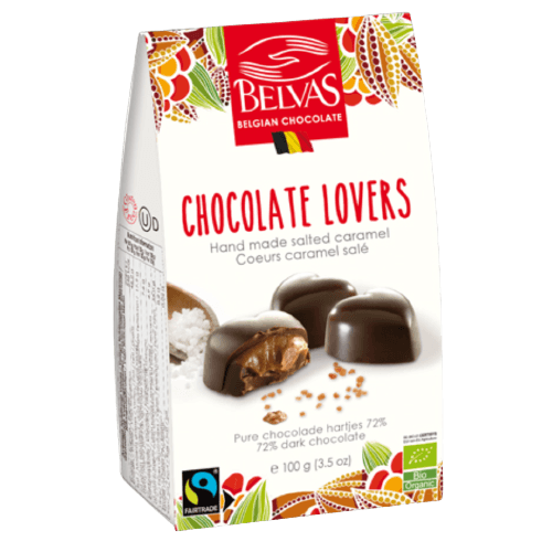 Chocolats Cœur Fourés Caramel Beurre Salé BIO