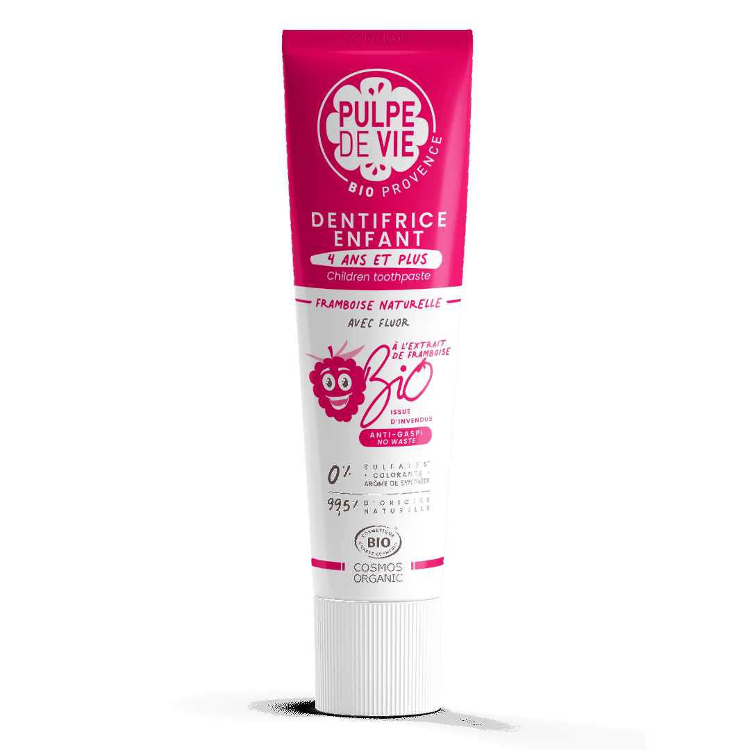 Toothpaste Fluoride Child Raspberry Organic