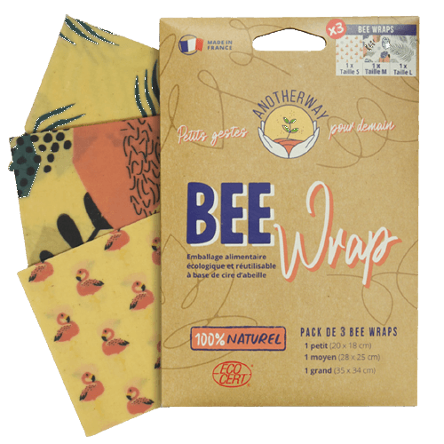 Tropisch Bee Wraps Set S-m-l BIO