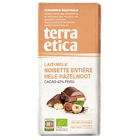 Tablette Chocolat Lait Noisettes Entières BIO