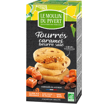 Cookies Fourrés Caramel Beurre Salé BIO