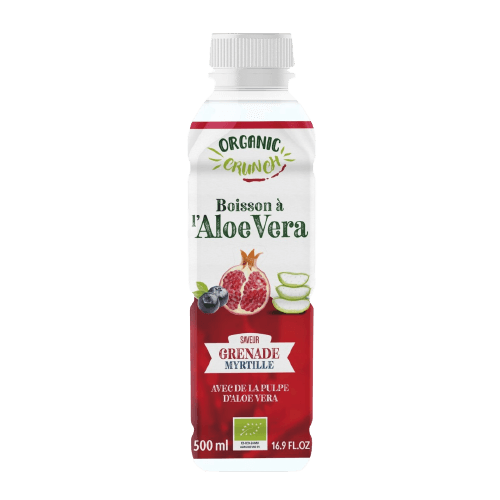 Aloe Glass Pomegranate Blueberry Drink Organic