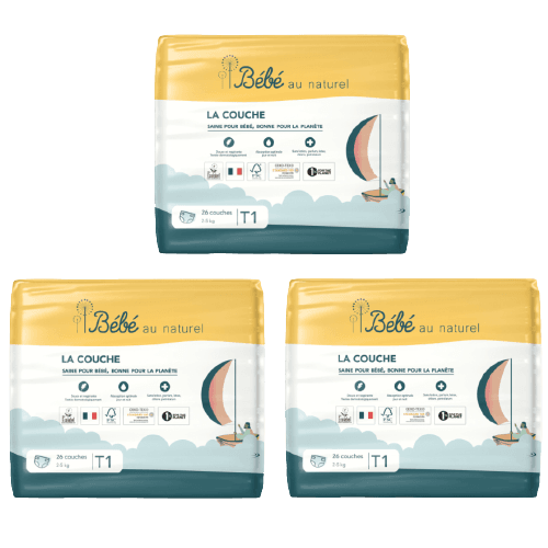 3 X Diapers T1 (2-5 Kg) Pack