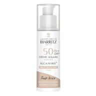 SPF50 tinted sun cream Ivory Organic organic