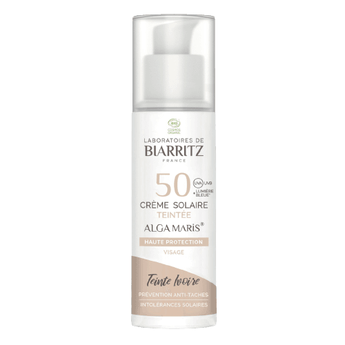 Crème Solaire Visage Teintée SPF50 Ivoire