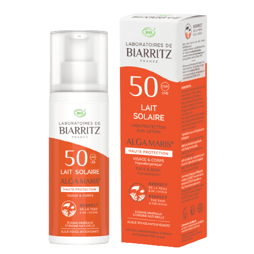 Lait solaire SPF50 visage et corps