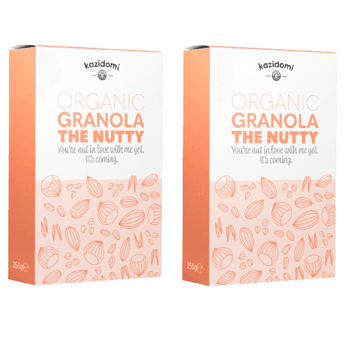 Pack x2 Granola "The Nutty" Organic 350gx2