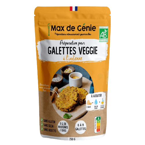 Préparation Galettes Veggie Indienne BIO