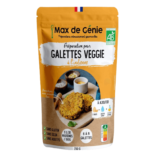 Préparation Galettes Veggie Indienne 0