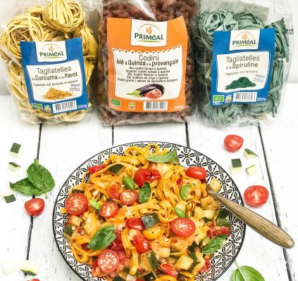 Recette de tagliatelles au curcuma et au pavot