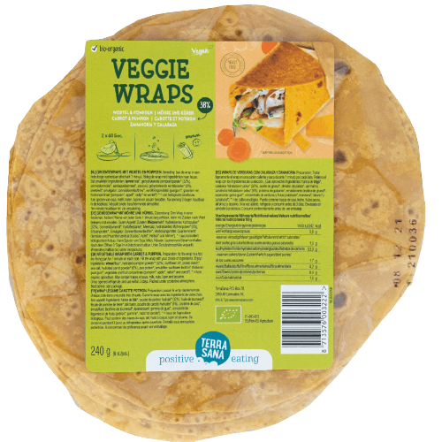 Vegetable Wraps Carrot Pumpkin