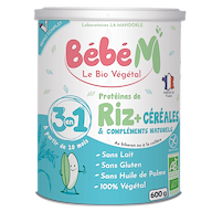 Préparation Céréales Protéines Riz 3 en 1  Croissance + 10 mois bio