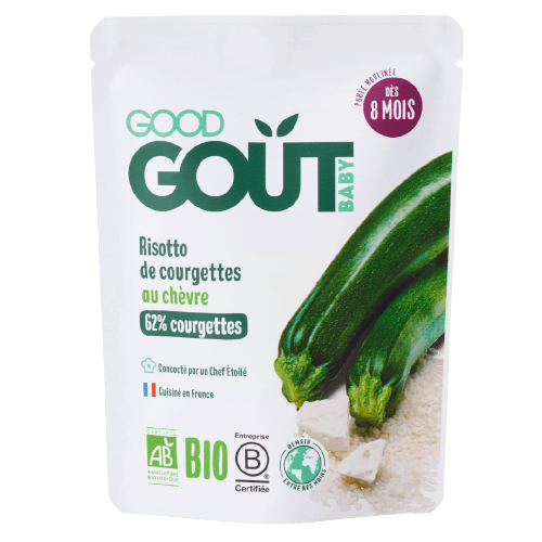 Courgette & Geitenkaas Risotto Gerecht Vanaf 8 Maanden BIO