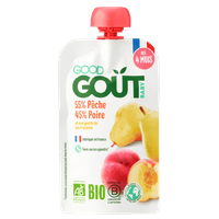 Gourde Pêche Poire Dès 4 Mois BIO