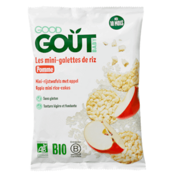 Mini-galettes Riz Pomme Dès 10 Mois BIO