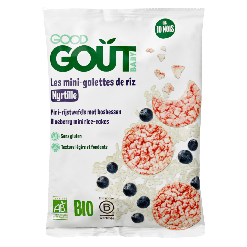 Mini-galettes Riz Myrtille Dès 10 Mois BIO