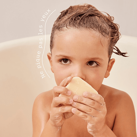 Savon Enfant  Corps & Cheveux Huiles Amande & Beurre de Cacao