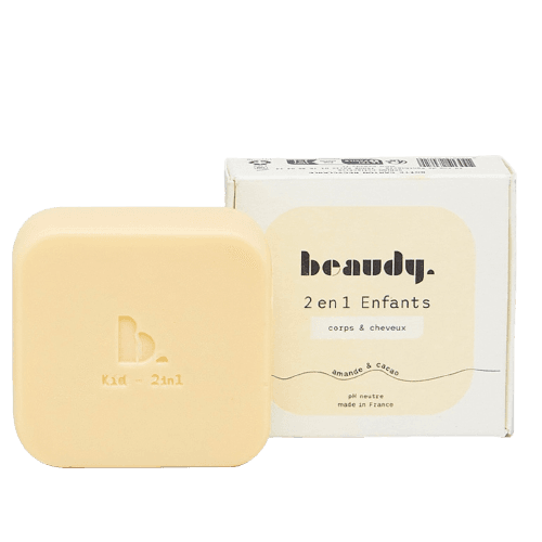 Savon Enfant  Corps & Cheveux Huiles Amande & Beurre de Cacao