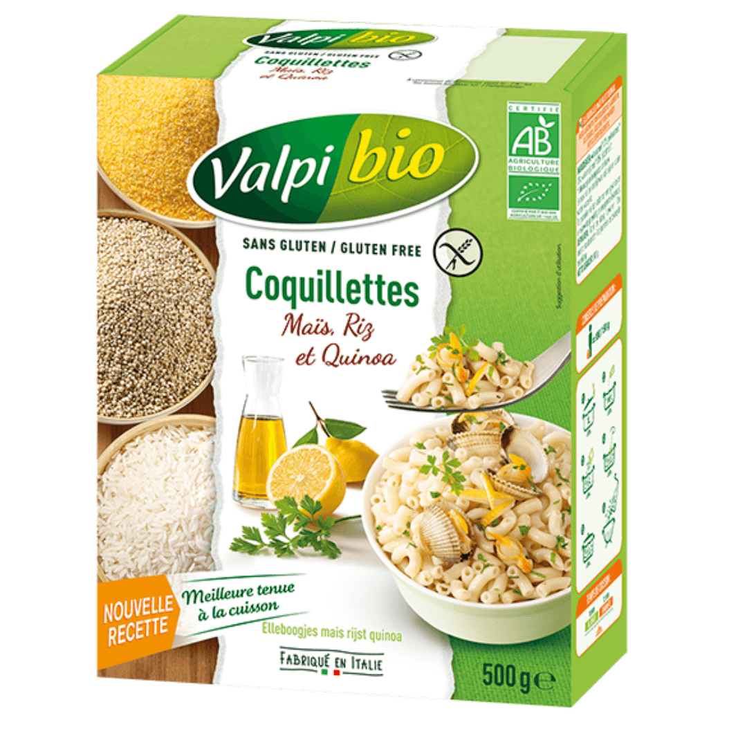 Coquilettes Mais Riz Quinoa Sans Gluten 0