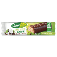 Barre Coco Chocolat Sans Gluten BIO