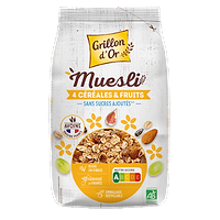 Muesli 4 Granen Met Fruit BIO