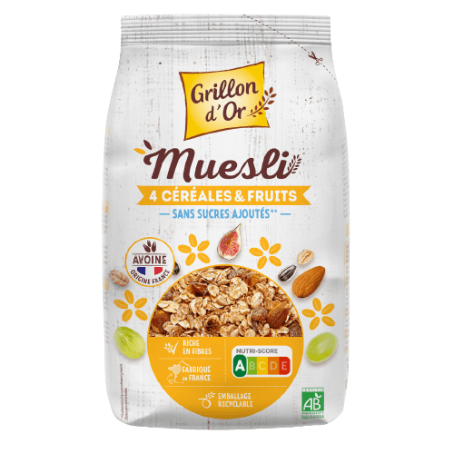 Muesli 4 Céréales Aux Fruits BIO