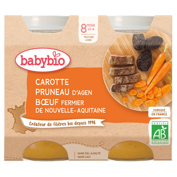 Carotte Pruneau D'agen Boeuf Dès 8 Mois BIO