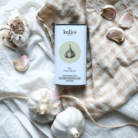 Huile Olive Infusée Ail
