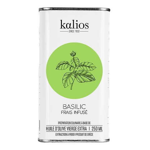 Huile Olive Infusée Basilic