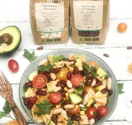 Salade de Haricots blancs et rouges pour un lunch gourmand