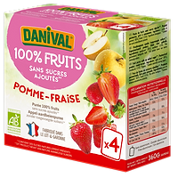 Poki Compote Pomme & Fraise Enfants BIO