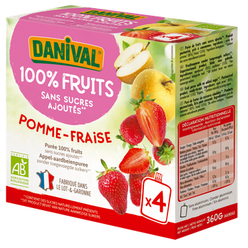 Poki Compote Pomme & Fraise Enfants BIO