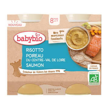 Risotto Poireau Saumon Dès 8 Mois BIO