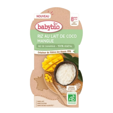 Riz Lait  Coco Mangue Dès 8 Mois BIO