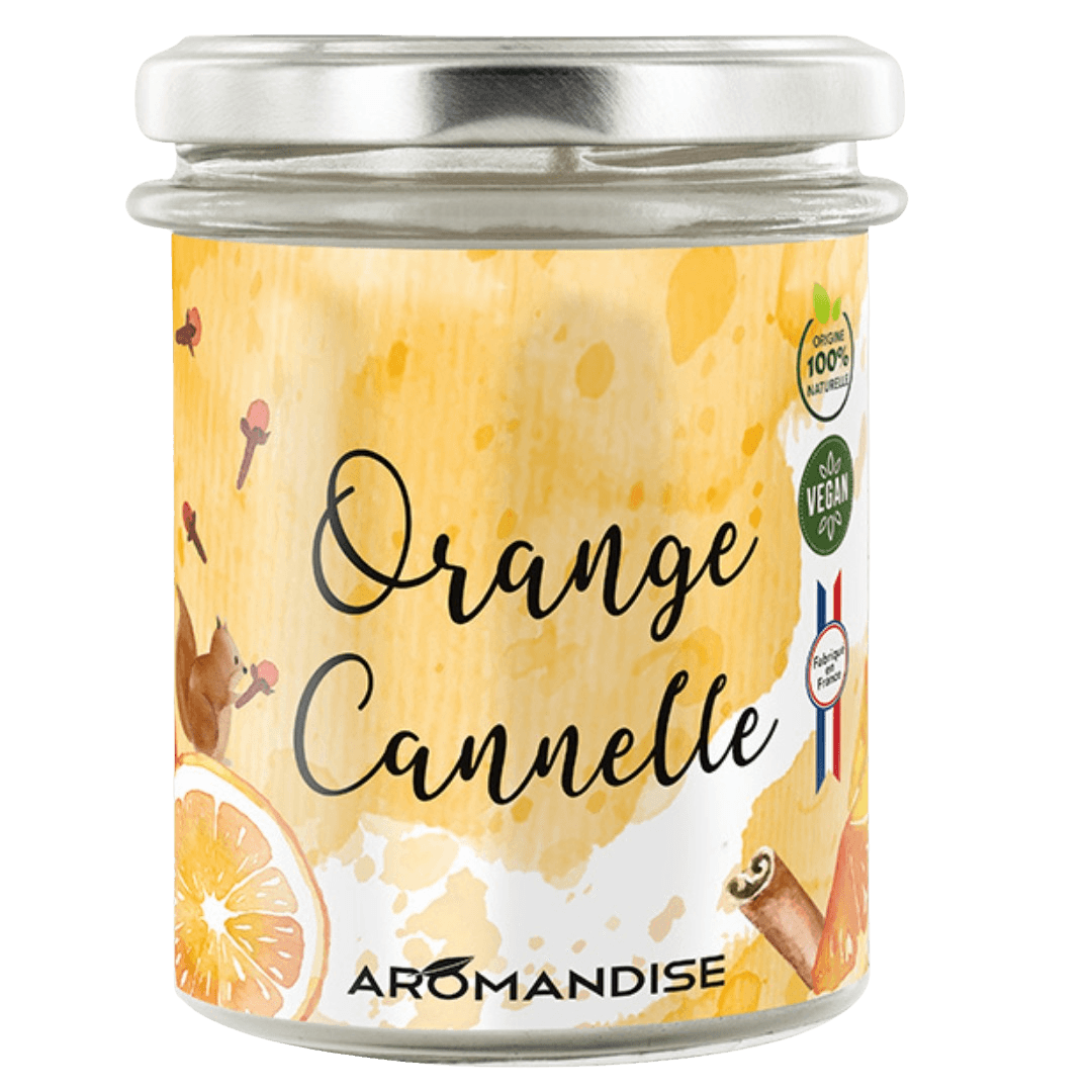 Orange Cinnamon Scented Candle 0