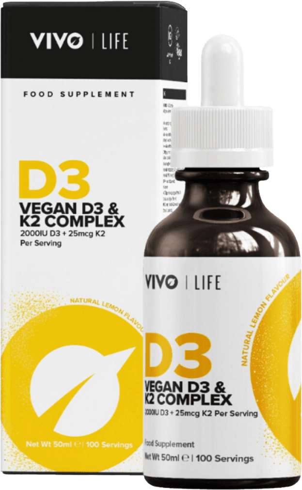 Vegan D3 & K2 Drops (2000u D3 / 25mcg K2)