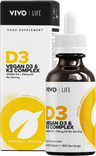 Vitamines D3 & K2 en gouttes Vegan (2000u D3 / 25mcg K2) 0