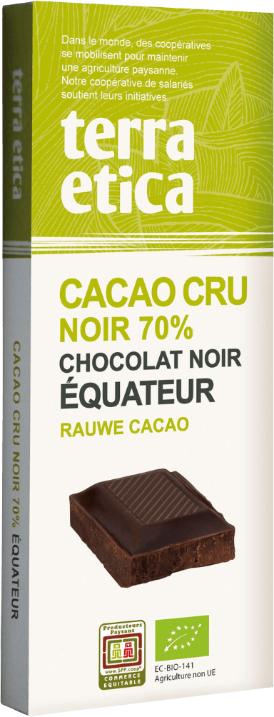 Chocolat Noir Cru 70% Cacao Equateur