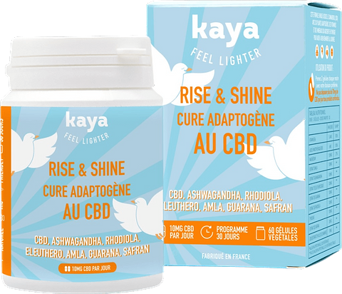DLC : 09/24 Rise & Shine Cure CBD Adaptogènes