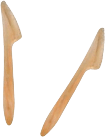 100 couteaux bois peuplier