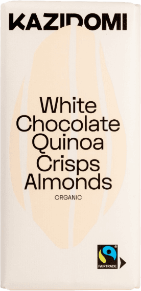 White Vegan Chocolate Quinoa Almonds DDM 31/12/2025 organic
