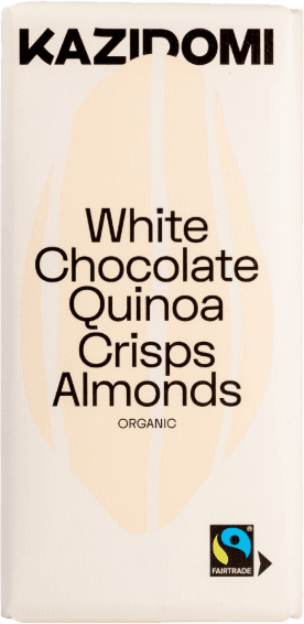 White Vegan Chocolate Quinoa Almonds