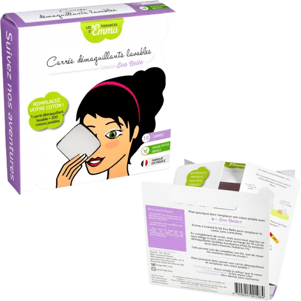 Bamboo Make-up Remover Square Unbleached