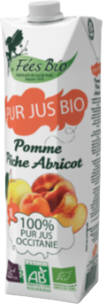 Apple, Peach and Apricot juice Organic