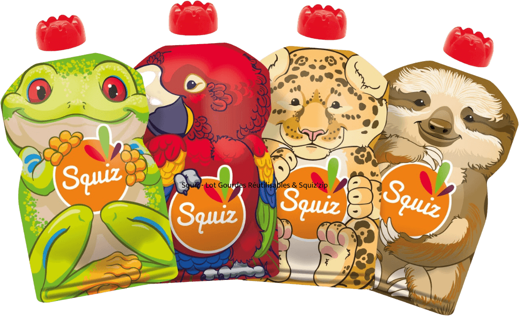 Squiz Reusable Pouches & Squiz'zip