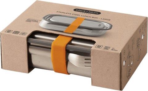 Orange lunch box stainless steel