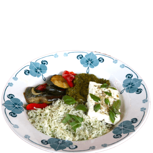 Marinated Feta with Fresh Pesto Organic