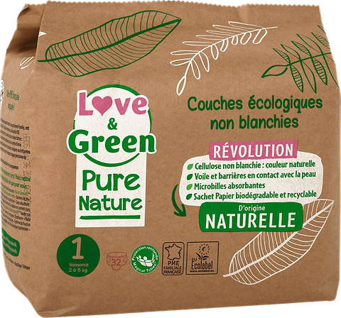 Couche Pure Nature T1 (2-5 kg)