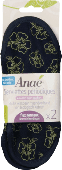 Set of 2 Washable Sanitary Pads Normal 0