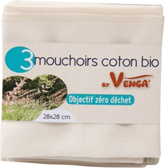 Lot de 3 Mouchoirs coton